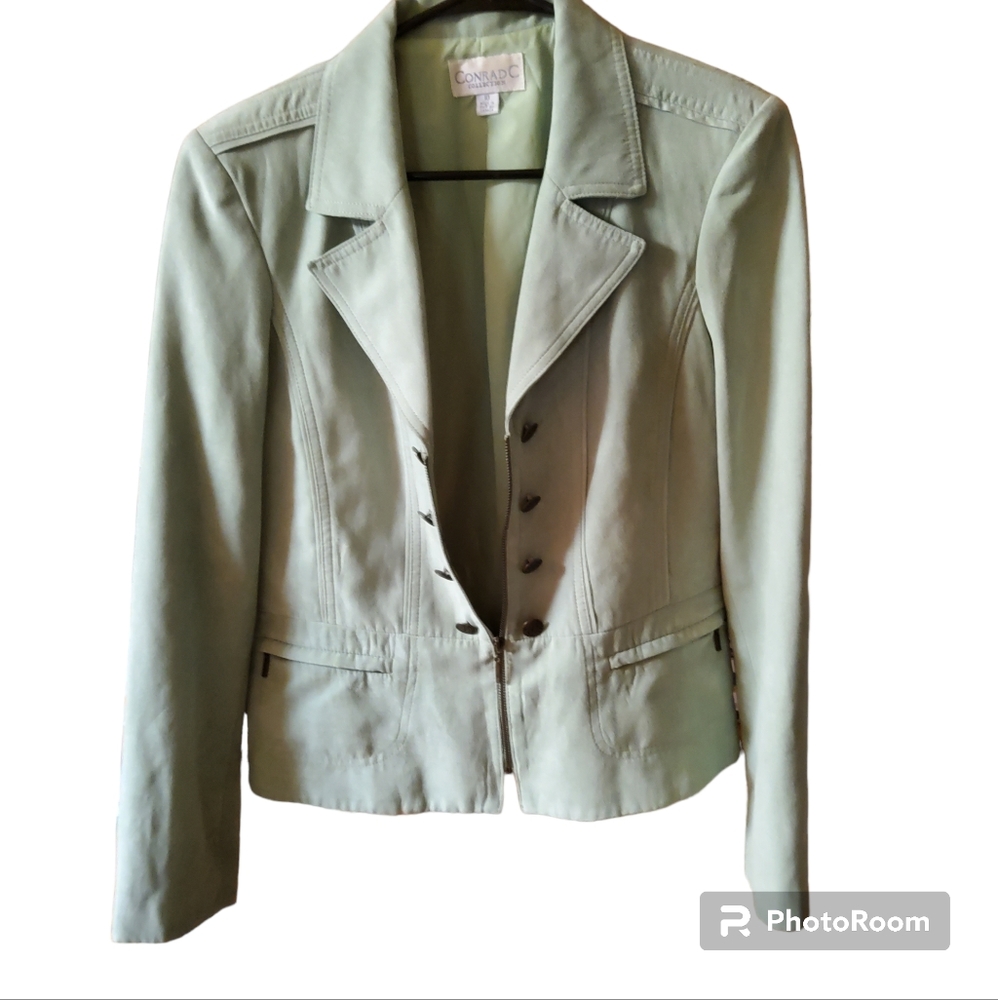 Conrad C Collection Zip Front Blazer